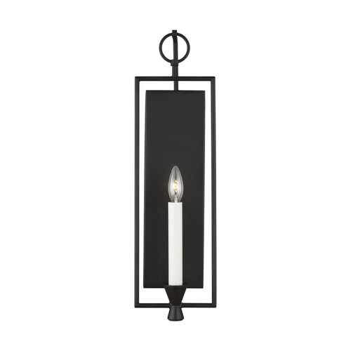 Visual Comfort Studio Keystone One Light Wall Sconce in Aged Iron - CW1021AI Visual Comfort Studio Keystone One Light Wall Sconce in Aged Iron - CW1021AI