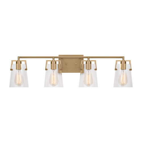Visual Comfort Studio Crofton Four Light Bath in Satin Brass - DJV1034SB Visual Comfort Studio Crofton Four Light Bath in Satin Brass - DJV1034SB