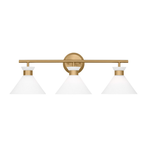 Visual Comfort Studio Belcarra Three Light Bath in Satin Brass - DJV1013SB Visual Comfort Studio Belcarra Three Light Bath in Satin Brass - DJV1013SB