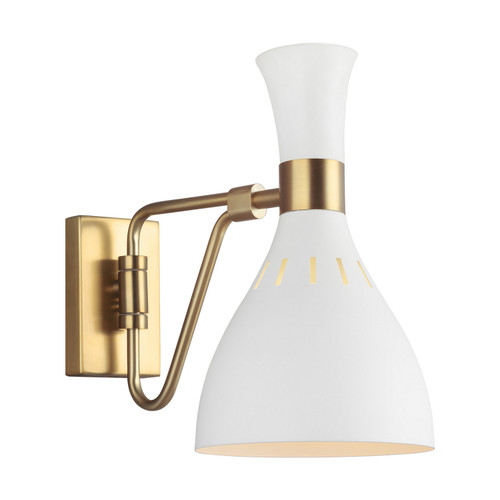 Visual Comfort Studio Joan One Light Wall Sconce in Matte White - EW1061MWT Visual Comfort Studio Joan One Light Wall Sconce in Matte White - EW1061MWT