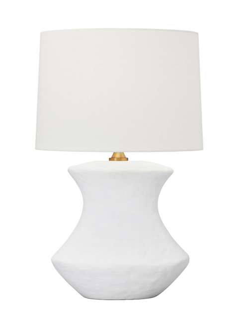 Visual Comfort Studio Bone One Light Table Lamp in Matte White Ceramic - HT1021MWC1 Visual Comfort Studio Bone One Light Table Lamp in Matte White Ceramic - HT1021MWC1