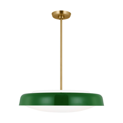 Visual Comfort Studio Draper Three Light Pendant in Green - KSP1133GRN Visual Comfort Studio Draper Three Light Pendant in Green - KSP1133GRN