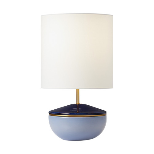 Visual Comfort Studio Cade One Light Table Lamp in Polar Blue - KST1091CPB1 Visual Comfort Studio Cade One Light Table Lamp in Polar Blue - KST1091CPB1