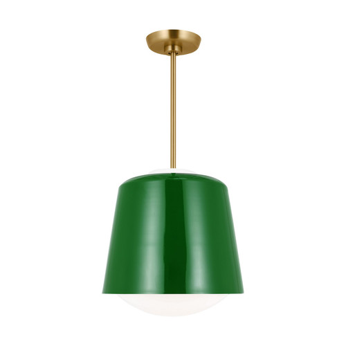 Visual Comfort Studio Draper One Light Pendant in Green - KSP1141GRN Visual Comfort Studio Draper One Light Pendant in Green - KSP1141GRN