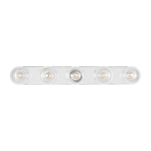 Visual Comfort Studio Monroe Five Light Vanity in Polished Nickel - KSV1035PNGW Visual Comfort Studio Monroe Five Light Vanity in Polished Nickel - KSV1035PNGW