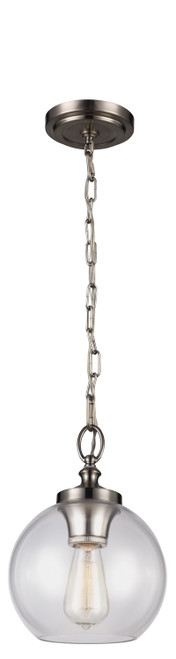 Visual Comfort Studio Tabby One Light Pendant in Brushed Steel - P1308BS Visual Comfort Studio Tabby One Light Pendant in Brushed Steel - P1308BS