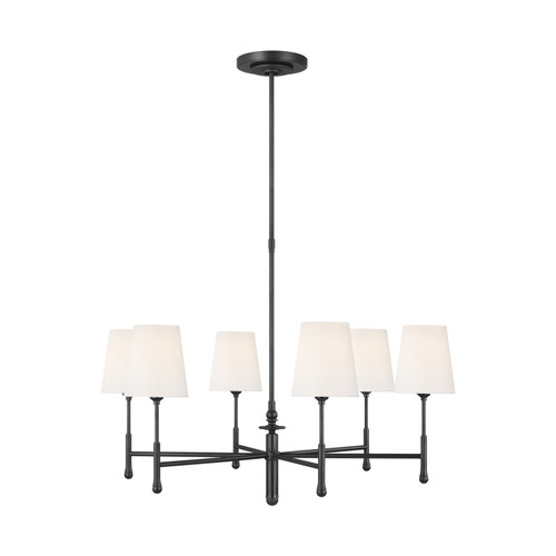 Visual Comfort Studio Capri Six Light Chandelier in Aged Iron - TC1016AI Visual Comfort Studio Capri Six Light Chandelier in Aged Iron - TC1016AI