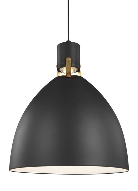 Visual Comfort Studio Brynne LED Pendant in Matte Black - P1443MB-L1 Visual Comfort Studio Brynne LED Pendant in Matte Black - P1443MB-L1