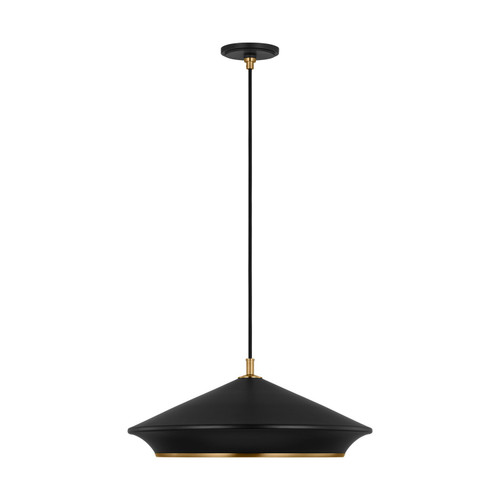Visual Comfort Studio Stanza One Light Pendant in Midnight Black - TP1241MBKBBS Visual Comfort Studio Stanza One Light Pendant in Midnight Black - TP1241MBKBBS