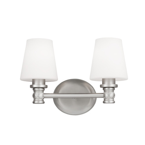 Visual Comfort Studio Xavierre Two Light Vanity in Satin Nickel - VS22102SN Visual Comfort Studio Xavierre Two Light Vanity in Satin Nickel - VS22102SN