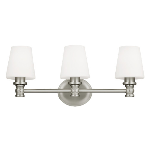 Visual Comfort Studio Xavierre Three Light Vanity in Satin Nickel - VS22103SN Visual Comfort Studio Xavierre Three Light Vanity in Satin Nickel - VS22103SN