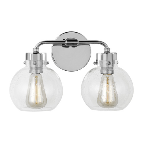 Visual Comfort Studio Clara Two Light Vanity in Chrome - VS24402CH Visual Comfort Studio Clara Two Light Vanity in Chrome - VS24402CH