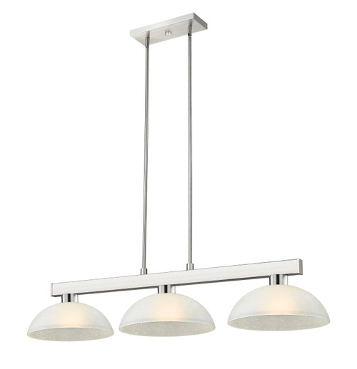 Z-Lite Cobalt Three Light Billiard in Brushed Nickel - 152BN-DWL14