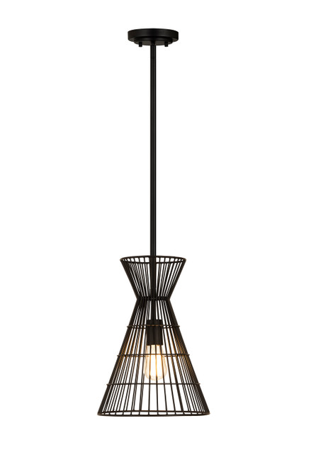 Z-Lite Alito One Light Pendant in Matte Black - 6015MP-MB
