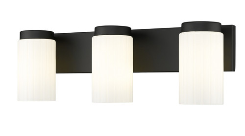 Z-Lite Burk Three Light Vanity in Matte Black - 746-3V-MB