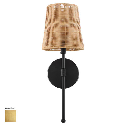 Quorum Fairview One Light Wall Mount in Brushed Brass - 5123-1-47