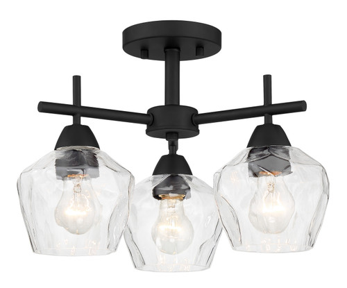 Minka-Lavery Camrin Three Light Semi Flush / Chandelier in Coal - 2172-66A Minka-Lavery Camrin Three Light Semi Flush / Chandelier in Coal - 2172-66A