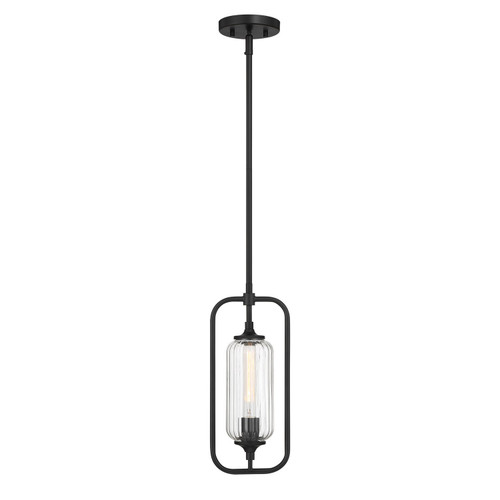 Savoy House Holton One Light Mini-Pendant in Matte Black - 7-3022-1-89 Savoy House Holton One Light Mini-Pendant in Matte Black - 7-3022-1-89