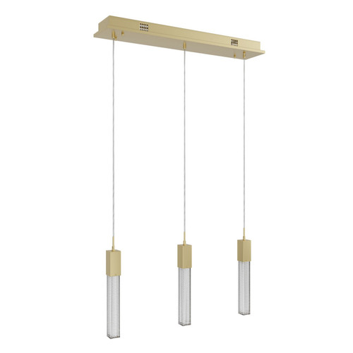 Avenue Lighting Boa LED Pendant in Brushed Brass - HF1900-3-BOA-BB
