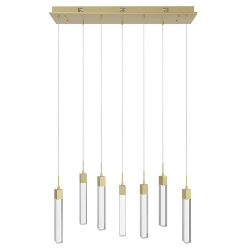 Avenue Lighting The Original Glacier LED Pendant in Brushed Brass - HF1900-7-GL-BB-C Avenue Lighting The Original Glacier LED Pendant in Brushed Brass - HF1900-7-GL-BB-C