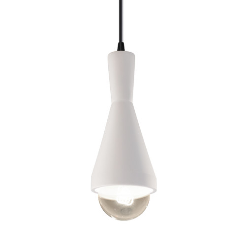 Justice Designs Radiance LED Pendant in Bisque - CER-6520-BIS-MBLK-BKCD-LED1-700 Justice Designs Radiance LED Pendant in Bisque - CER-6520-BIS-MBLK-BKCD-LED1-700