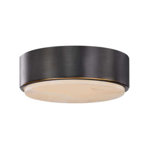 Alora Blanco LED Flush Mount in Polished Nickel/Alabaster|Urban Bronze/Alabaster|Vintage Brass/Alabaster - FM325108UBAR