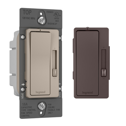 Legrand radiant Single-Pole/3-Way Fan Speed Control in Bi-Color - RHDH163PBCCCV4