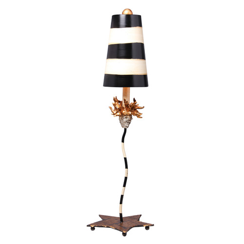Lucas + McKearn La Fleur One Light Buffet Lamp in Black - TA1009 Lucas + McKearn La Fleur One Light Buffet Lamp in Black - TA1009