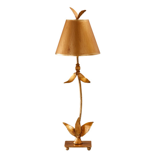 Lucas + McKearn Red Bell Gold One Light Buffet Lamp in Gold Leaf - TA1183 Lucas + McKearn Red Bell Gold One Light Buffet Lamp in Gold Leaf - TA1183