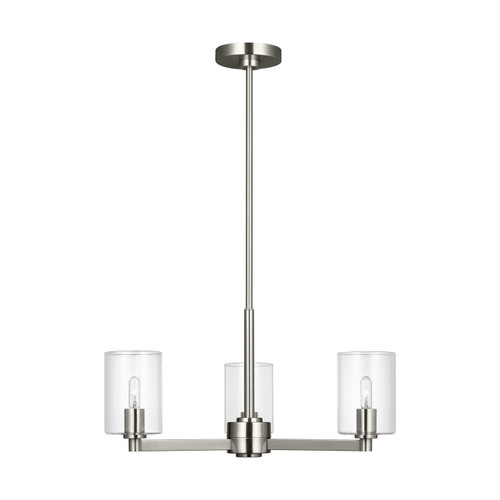 Visual Comfort Studio Fullton Three Light Chandelier in Brushed Nickel - 3164203C-962 Visual Comfort Studio Fullton Three Light Chandelier in Brushed Nickel - 3164203C-962