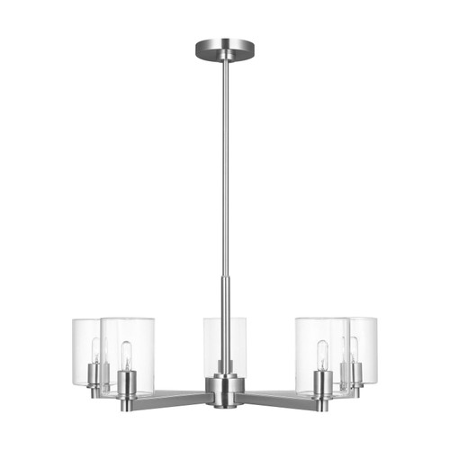 Visual Comfort Studio Fullton Five Light Chandelier in Chrome - 3164205C-05 Visual Comfort Studio Fullton Five Light Chandelier in Chrome - 3164205C-05