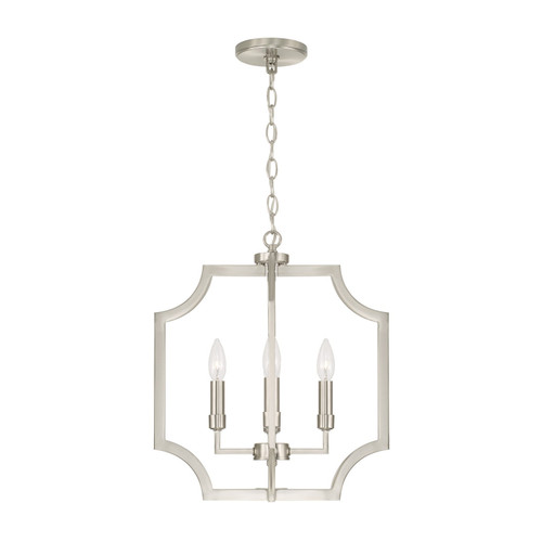 Capital Lighting Courtney Four Light Foyer Pendant in Brushed Nickel - AA1037BN Capital Lighting Courtney Four Light Foyer Pendant in Brushed Nickel - AA1037BN