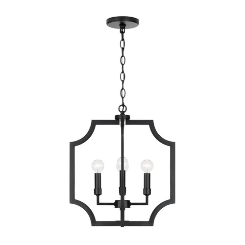Capital Lighting Courtney Four Light Foyer Pendant in Matte Black - AA1037MB Capital Lighting Courtney Four Light Foyer Pendant in Matte Black - AA1037MB
