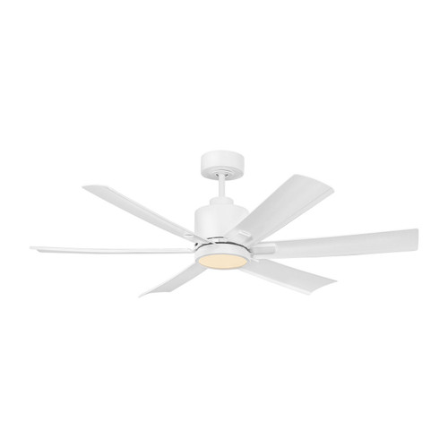 Generation Lighting Flera Smart 52 LED 52"Ceiling Fan in Matte White - 6FLSM52RZWD Generation Lighting Flera Smart 52 LED 52"Ceiling Fan in Matte White - 6FLSM52RZWD