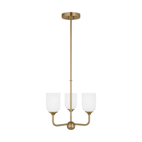Generation Lighting Emile Three Light Chandelier in Satin Bronze - GLC1073EN3/SB Generation Lighting Emile Three Light Chandelier in Satin Bronze - GLC1073EN3/SB