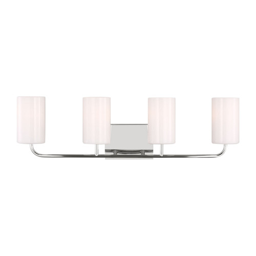 Generation Lighting Rhett Four Light Vanity in Chrome - GLV1004EN3/CH Generation Lighting Rhett Four Light Vanity in Chrome - GLV1004EN3/CH