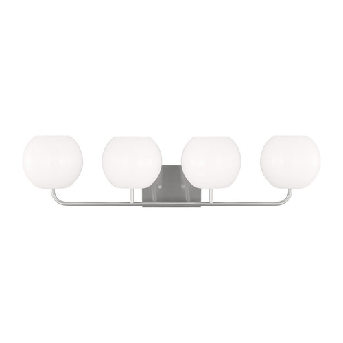 Generation Lighting Rory Four Light Vanity in Brushed Steel - GLV1014EN3/BS Generation Lighting Rory Four Light Vanity in Brushed Steel - GLV1014EN3/BS