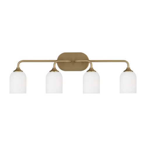 Generation Lighting Emile Four Light Vanity in Satin Bronze - GLV1024EN3/SB Generation Lighting Emile Four Light Vanity in Satin Bronze - GLV1024EN3/SB