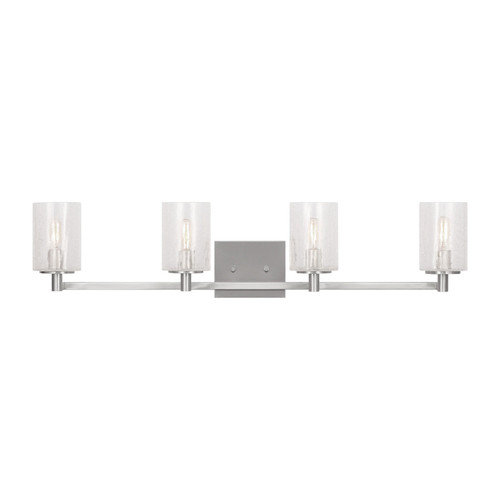 Generation Lighting Parker Four Light Wall / Bath in Brushed Steel - GLV1034EN/BS Generation Lighting Parker Four Light Wall / Bath in Brushed Steel - GLV1034EN/BS