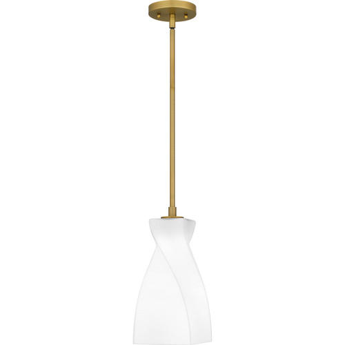 Quoizel Stetson One Light Mini Pendant in Brushed Gold - STS1506BRG Quoizel Stetson One Light Mini Pendant in Brushed Gold - STS1506BRG
