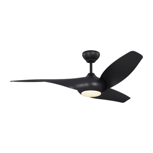 Visual Comfort Fan Topan Smart 52 LED 52"Ceiling Fan in Midnight Black - 3TNSM52MBKD