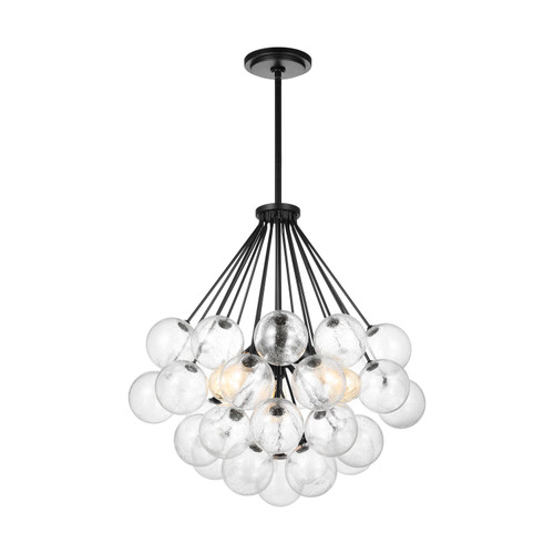 Visual Comfort Studio Bronzeville Three Light Pendant in Midnight Black - 6514303-112 Visual Comfort Studio Bronzeville Three Light Pendant in Midnight Black - 6514303-112