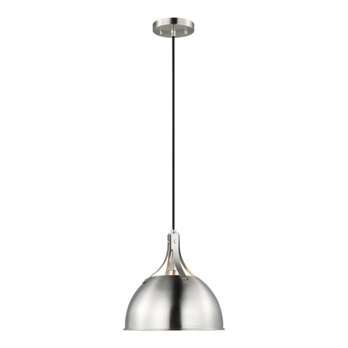 Visual Comfort Studio Rockland One Light Pendant in Brushed Nickel - 6524201EN3-962 Visual Comfort Studio Rockland One Light Pendant in Brushed Nickel - 6524201EN3-962