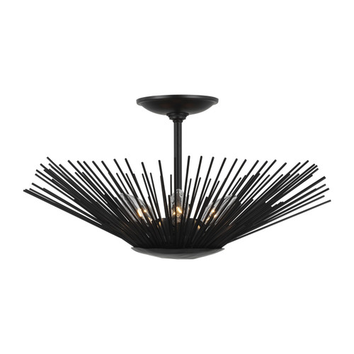 Visual Comfort Studio Helios Three Light Semi-Flush Mount in Aged Iron - AF1083AI Visual Comfort Studio Helios Three Light Semi-Flush Mount in Aged Iron - AF1083AI
