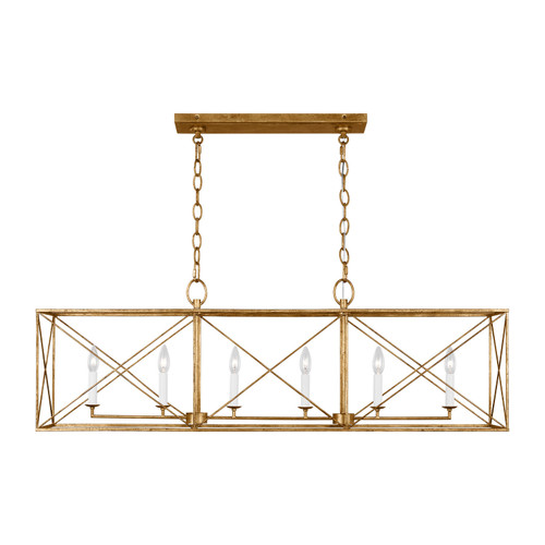 Visual Comfort Studio Beatrix Six Light Chandelier in Antique Gild - CC1646ADB Visual Comfort Studio Beatrix Six Light Chandelier in Antique Gild - CC1646ADB