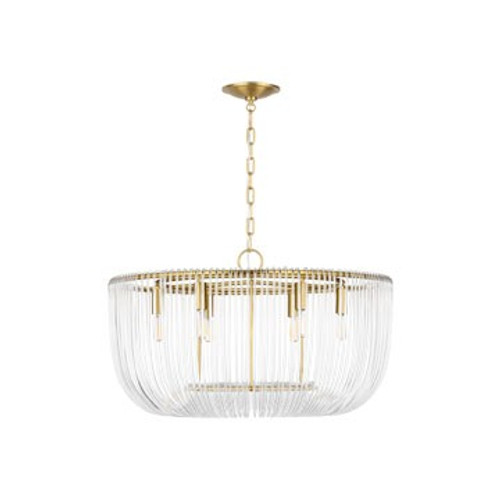 Visual Comfort Studio Pierce Six Light Pendant in Burnished Brass - CP1456BBS Visual Comfort Studio Pierce Six Light Pendant in Burnished Brass - CP1456BBS