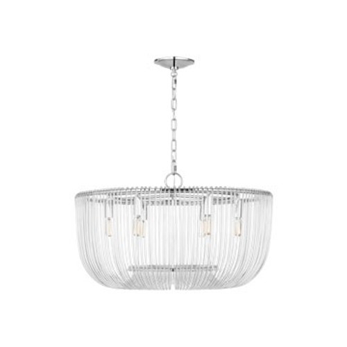 Visual Comfort Studio Pierce Six Light Pendant in Polished Nickel - CP1456PN Visual Comfort Studio Pierce Six Light Pendant in Polished Nickel - CP1456PN