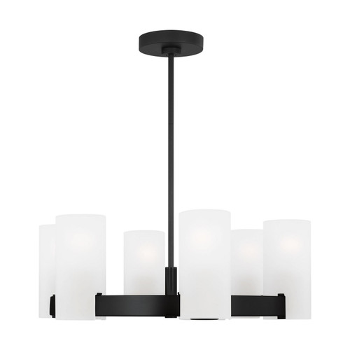 Visual Comfort Studio Rhode Six Light Chandelier in Midnight Black - DJC1156MBK Visual Comfort Studio Rhode Six Light Chandelier in Midnight Black - DJC1156MBK