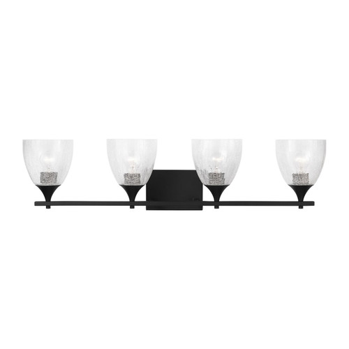 Visual Comfort Studio Toffino Four Light Vanity in Midnight Black - DJV1024MBKCKG Visual Comfort Studio Toffino Four Light Vanity in Midnight Black - DJV1024MBKCKG