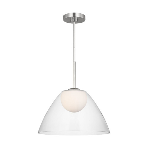 Visual Comfort Studio Suma One Light Pendant in Brushed Nickel - DJP1251BS Visual Comfort Studio Suma One Light Pendant in Brushed Nickel - DJP1251BS